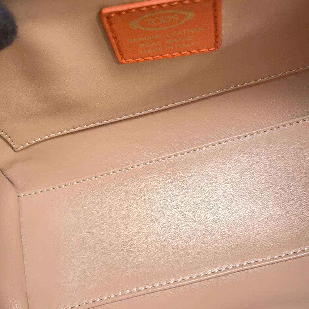 Tod's T Timeless Python 2way Shoulder Bag Orange - image 8